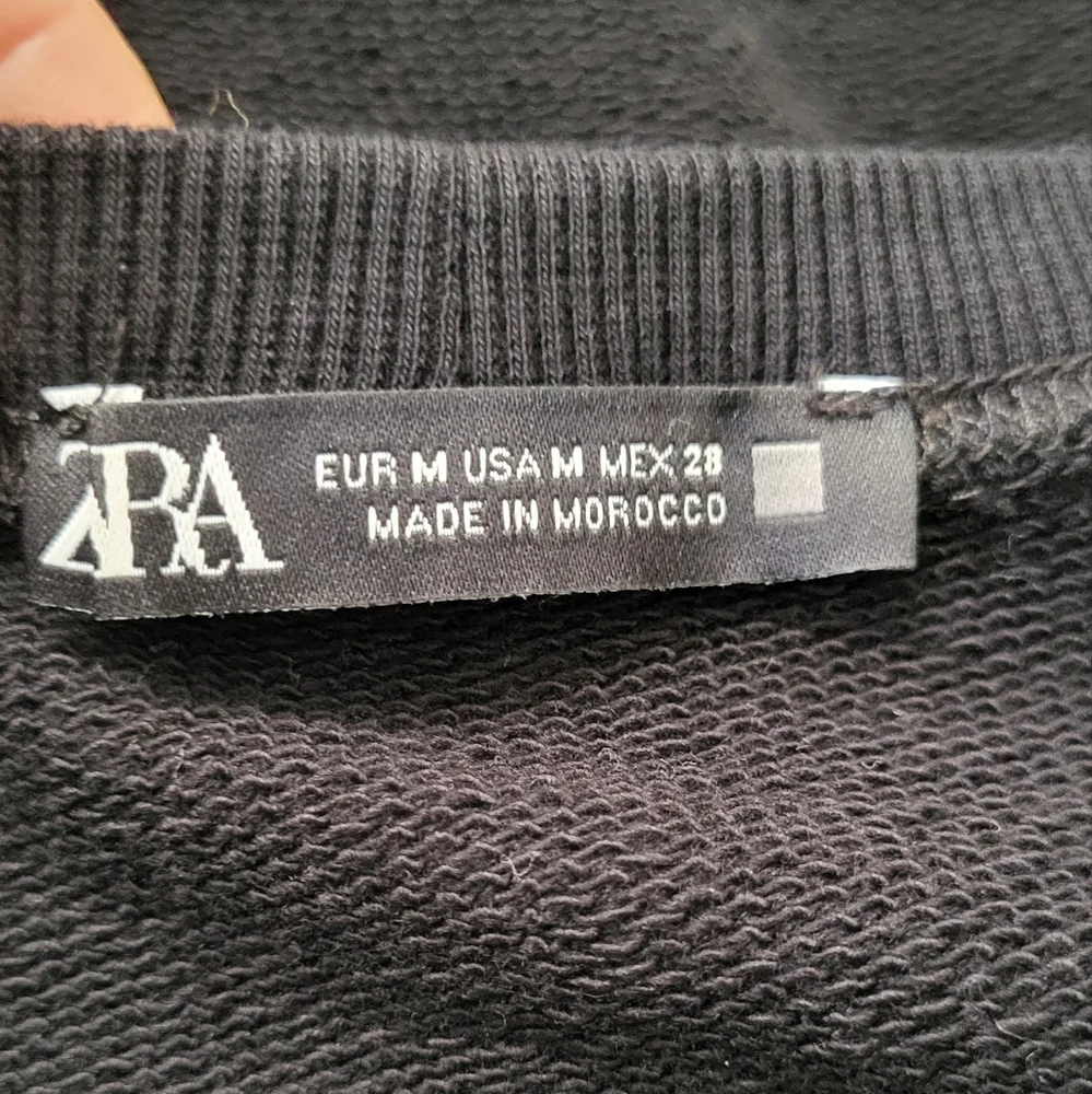 Zara Black Women's Shoulder Pad Sweatshirt - Picture 8 of 8